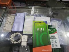infinix hot 10play full new all accessories