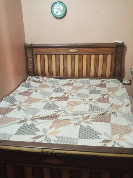 wooden bed full size pure sheesham 2