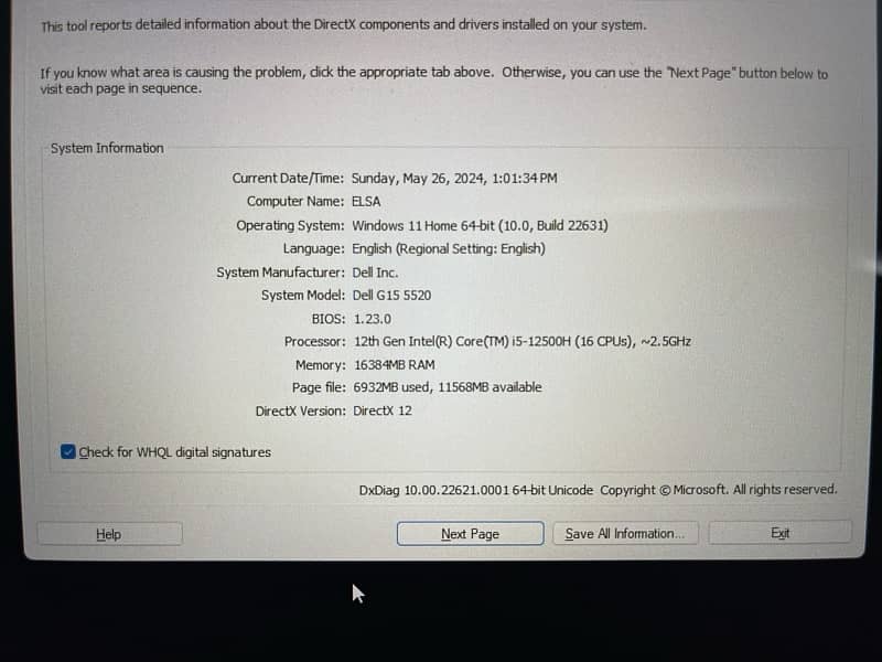 Dell G15 5520 4