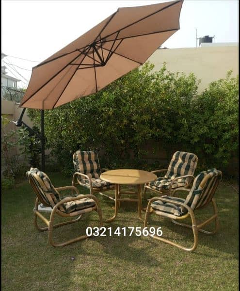 OUTDOOR GARDEN RATTAN UPVC FURNITURE SOFA SET CHAIRS TABLE UMBRELLA 13