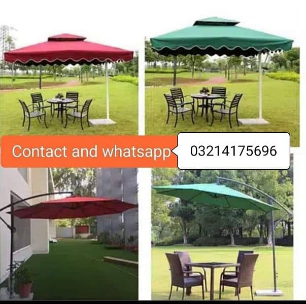 OUTDOOR GARDEN RATTAN UPVC FURNITURE SOFA SET CHAIRS TABLE UMBRELLA 16