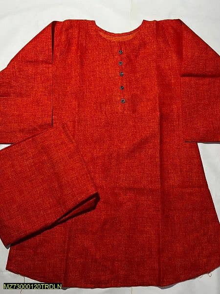2' Pcs women stitched khaddar plain suit 2