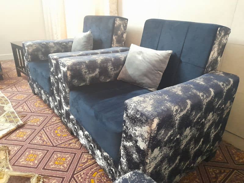 7 Seater Sofa set ( 3 seater sofa cum bed) 4