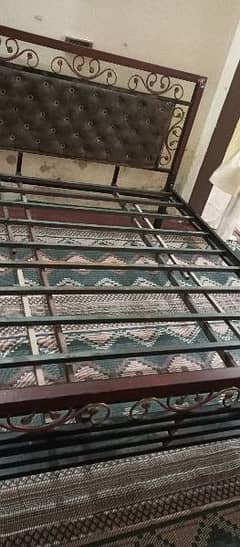 iron bed with mattress available