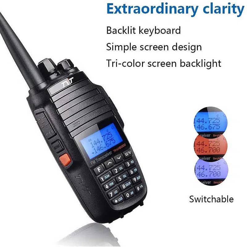 TYT TH-UV8000D 10W Walkie Talkie UHF & VHF long range wireless set 1pc 1