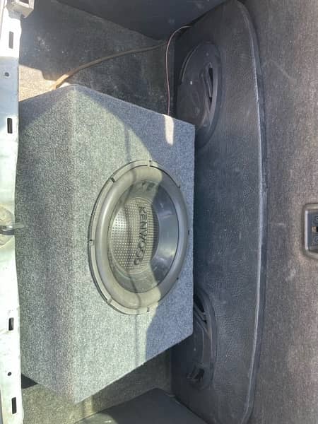 Kenwood woofer original with amplifier wiring 3