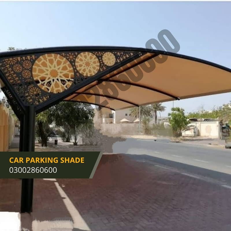 Car parking shade, Parking Shade, fiber shed, Tensile shade, shed 0