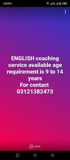 English coaching