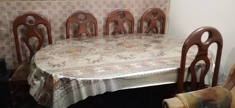 dining table 6 chier with table for sale 1