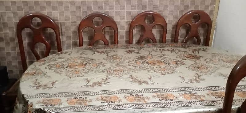 dining table 6 chier with table for sale 3
