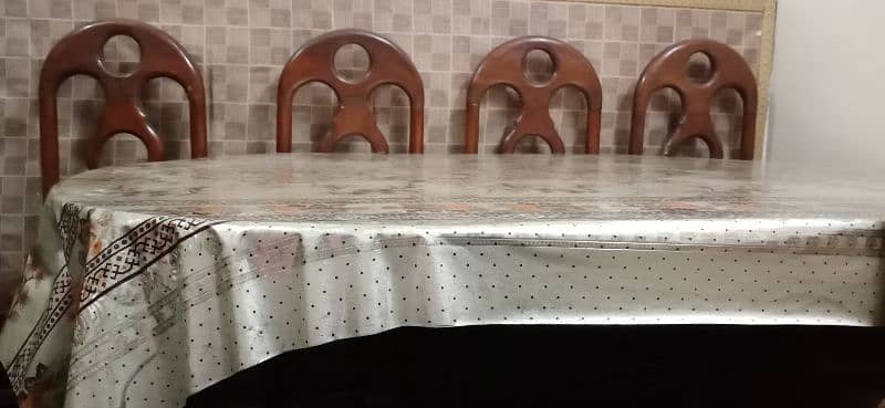 dining table 6 chier with table for sale 4