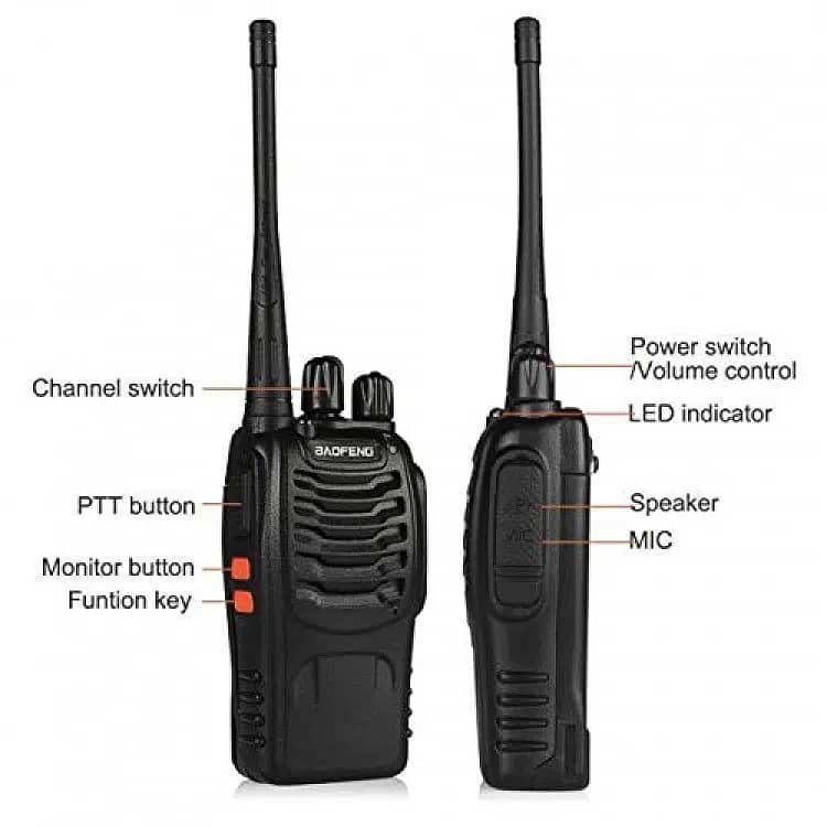 Baofeng BF888S Walkie Talkies, Sound quality handheld Wireless Set 2pc 3