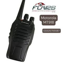 Motorola MT-918 Two-Way radio walkie talkie set, long range wireless 0