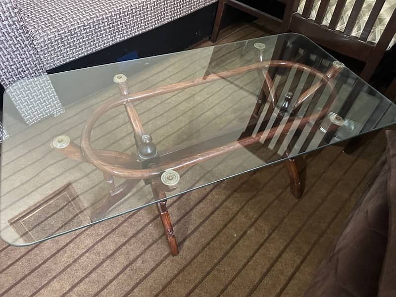 Good Condition Glass Center & Side tables 1