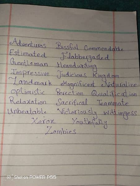 handwriting assiment work 1