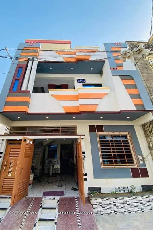 out-class 120 yards double story house available in block-5, saadi town 10