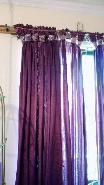 Plum velvet curtains 2