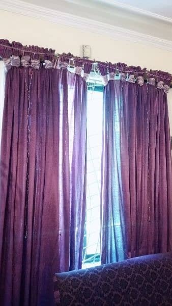 Plum velvet curtains 3