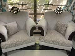 Sofa set with book shaped table and side tables