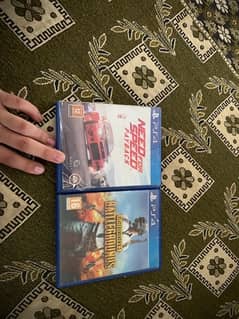 need for speed payback and pubg cd for playstation4