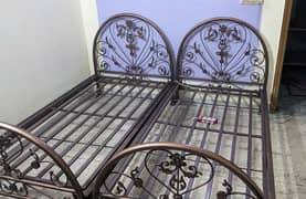 2 Single Iron bed for sale
