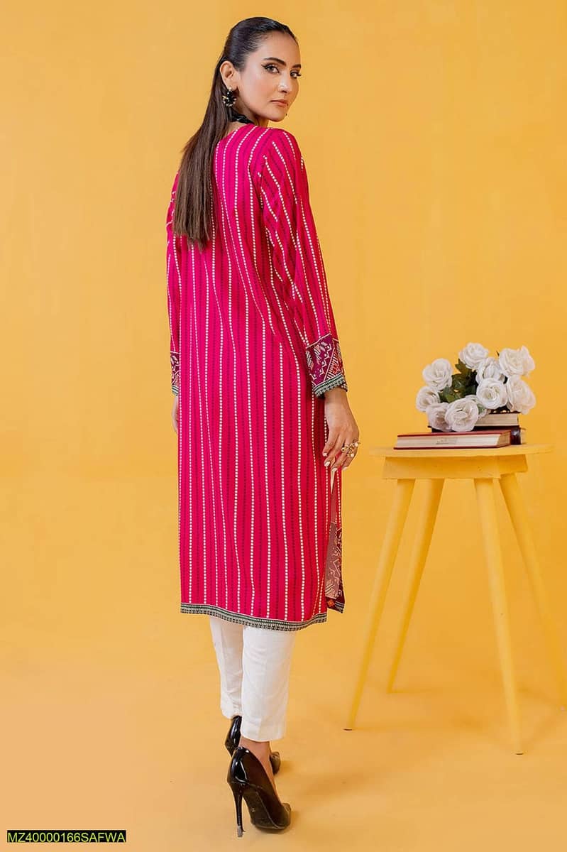 Elegance Awaits with Safwa's Unstitched Viscose Shirt! 3