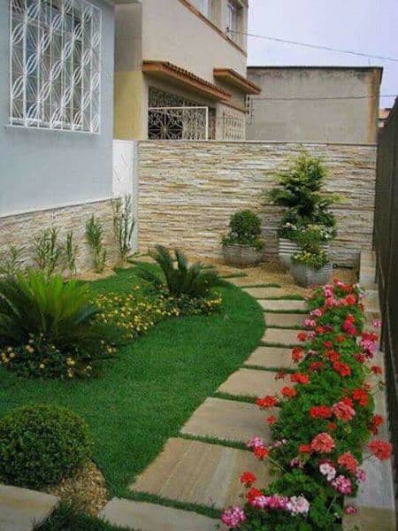 Artificial grass/Green carpet/Astro turf/garden decor/stairs design/ 6