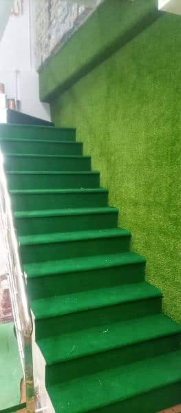 Artificial grass/Green carpet/Astro turf/garden decor/stairs design/ 11