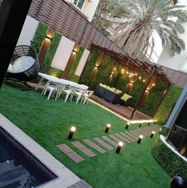 Artificial grass/Green carpet/Astro turf/garden decor/stairs design/ 17