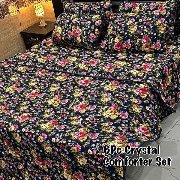 *6Pc Crystal Comforter Set*
Fabric bedsheets? 6