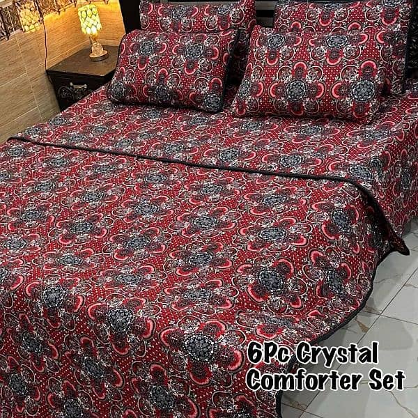 *6Pc Crystal Comforter Set*
Fabric bedsheets? 7