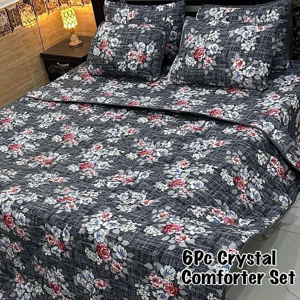 *6Pc Crystal Comforter Set*
Fabric bedsheets? 8