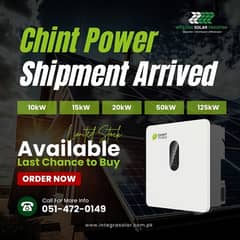 CHINT  10-50KW  ONGRID  INVERTERS || 5 years  replacement  warranty || 0