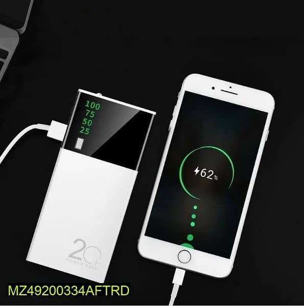 Portable 10000 mah Powerbank with digital display 3