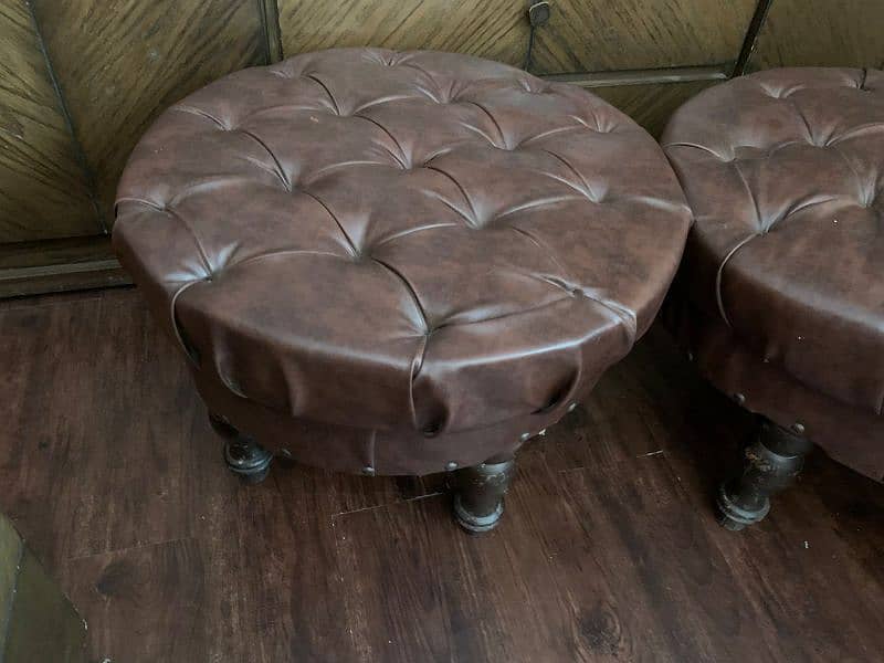 Urgently Puffy sofa 3 set for sale 2