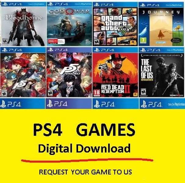ps4 digital games available (read description) 0