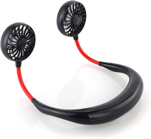 Portable Wearable USB Rechargeable Neckband Fan 3