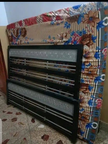 iron bed with mattress in lalukhet add detail check kre 03112332537 5