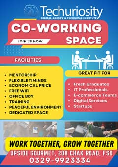 Internship/ Co-Working Space / Training