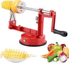 High-Quality Stainless-Steel Spiral Potato Slicer With Non-Slip Rubber 3