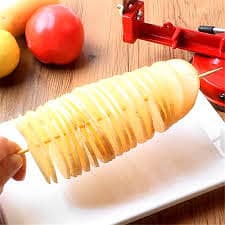 High-Quality Stainless-Steel Spiral Potato Slicer With Non-Slip Rubber 4