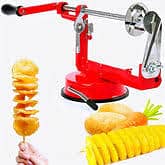 High-Quality Stainless-Steel Spiral Potato Slicer With Non-Slip Rubber 6