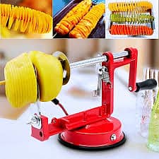 High-Quality Stainless-Steel Spiral Potato Slicer With Non-Slip Rubber 7