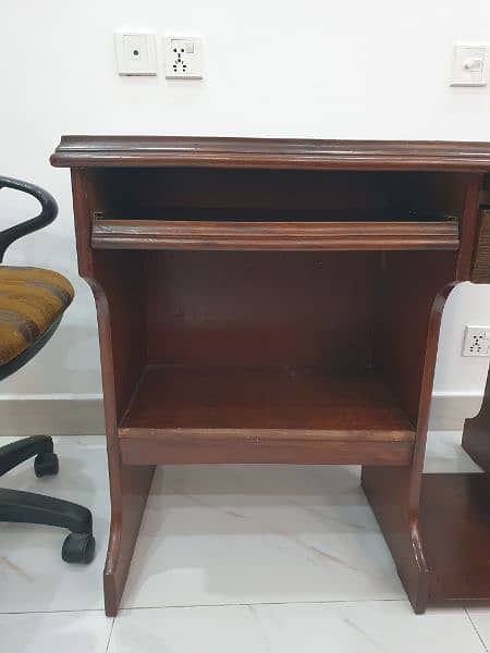 Solid Wood computer Table with Chair 3