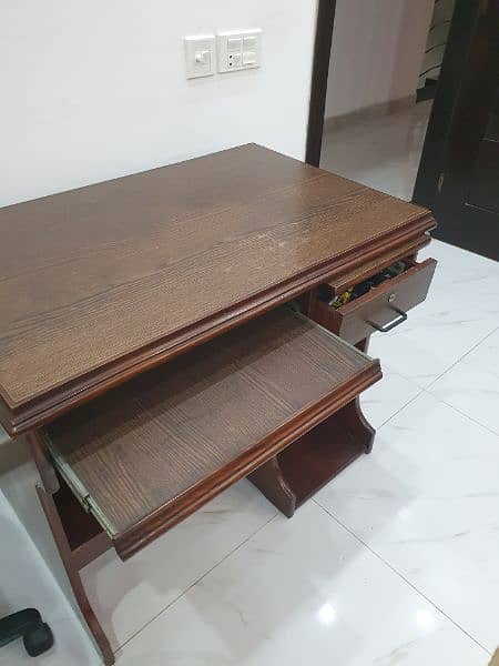 Solid Wood computer Table with Chair 4