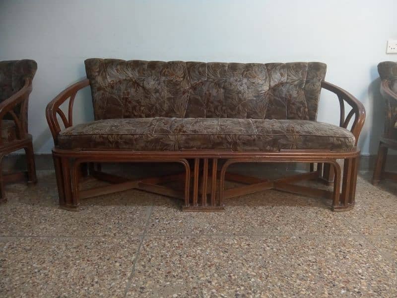 Wooden 5 seater sofa set 1