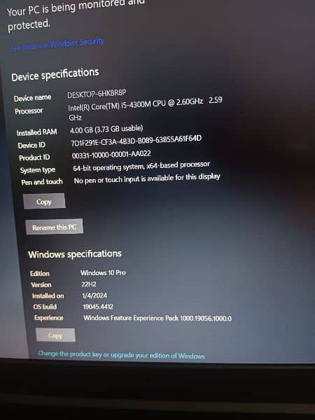 Lenovo core i5 4 generation 2