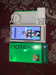 Infinix note 40 8+8gb 256gb just 40 days used 0