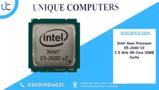 Intel Xeon Processor E5-2640 V2 2.5 GHz 08-Core 20MB Cache 0