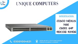 CISCO NEXUS N6K C6001 64P 48X10G 4X40G 0
